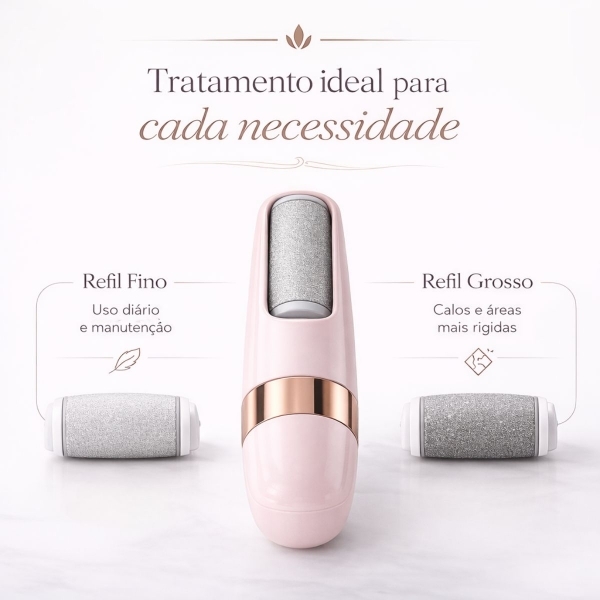 Lixa Elétrica Para Pés Profissional USB Com LED Removedor De Calos E Rachaduras