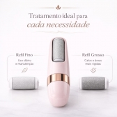 Lixa Elétrica Para Pés Profissional USB Com LED Removedor De Calos E Rachaduras