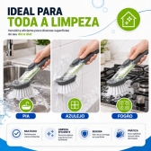 ESCOVA DE LIMPEZA 2 EM 1 DISPENSER DETERGENTE