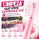Escova Elétrica Sônica Recarregável USB IPX7 6 Modos + 4 Refis - Rosa