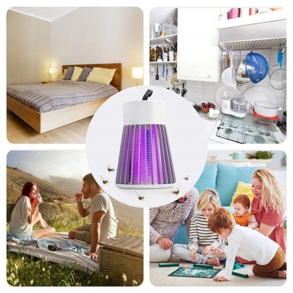 Lâmpada Mata Mosquitos Repelente Elétrico USB Ultravioleta