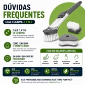 ESCOVA DE LIMPEZA 2 EM 1 DISPENSER DETERGENTE