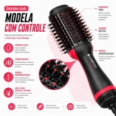 Escova secadora 4 em 1 Cadence Ceramica Ionizada Turmalina