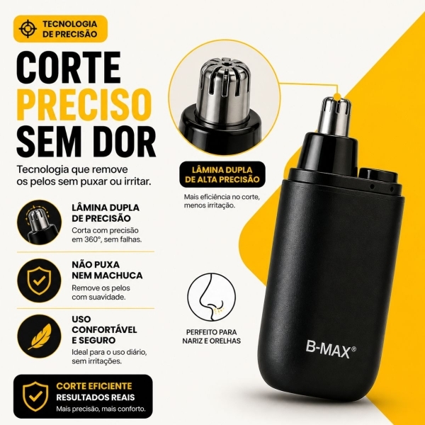 Barbeador Shaver Bivolt 5w Display Led Aparador Pelo Nariz