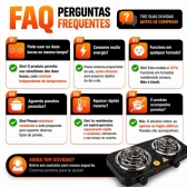 Fogão Eletrico 2 bocas