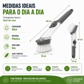 ESCOVA DE LIMPEZA 2 EM 1 DISPENSER DETERGENTE