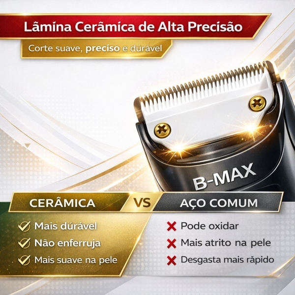 Kit Depilador Corporal Masculino Cerâmica 5W Aparador Nasal