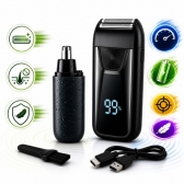 Barbeador Shaver Bivolt 5w Display Led Aparador Pelo Nariz
