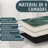 Kit 2 Tapetes Impermeável Antiderrapante Banheiro Cozinha - 2 Quadrado