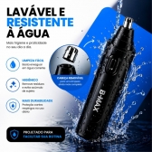 Máquina Aparador Cortador de pelos de nariz e orelha USB