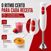 Mixer Misturador Elétrico Branco Bak 300w Com 600ml 110v