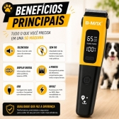 Kit Máquina de Tosa B-MAX + Luva Removedora de Pelos PETS
