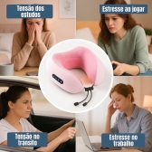 Kit Massageador pescoço e pés - Rosa