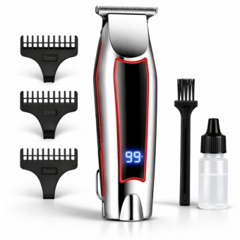 Máquina Cortar Cabelo Sem Fio Acabamento Profissional USB