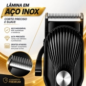 Máquina de Cortar Cabelo Profissional Display Digital 5w