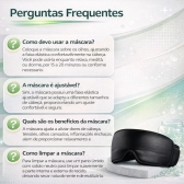 Máscara Gel Terapêutica Fria Quente Dor Cabeça e Olhos - Preto