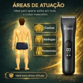 Kit Depilador Corporal Masculino Cerâmica 5W Aparador Nasal