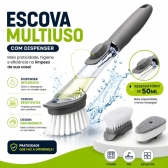 ESCOVA DE LIMPEZA 2 EM 1 DISPENSER DETERGENTE