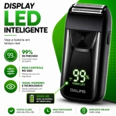 Kit Shaver Elétrico + Aparador Nariz Recarregável USB Masculino