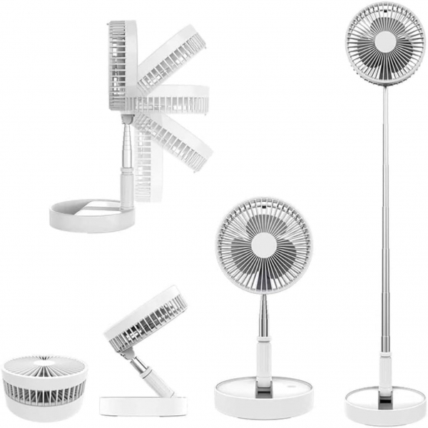 Ventilador Potente De Coluna Silencioso Portátil e Rétratil