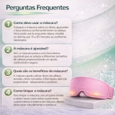 Máscara Gel Terapêutica Fria Quente Dor Cabeça e Olhos - Rosa