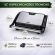 Grill Sanduicheira Press Gourmet Ceramic Inox  Preto 750W