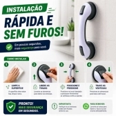 Barra de Apoio para Banheiro com Ventosa Sem Furo Segurança