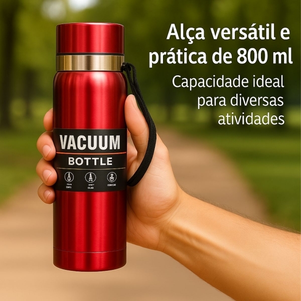 Garrafa Vacuum 800ml - Vermelho