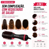 Escova secadora 4 em 1 Cadence Ceramica Ionizada Turmalina