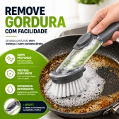 ESCOVA DE LIMPEZA 2 EM 1 DISPENSER DETERGENTE