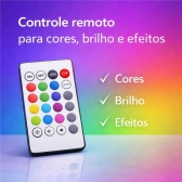 Lampada Bluetooth Caixa De Som Led RGB 12W Controle Remoto