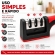 Kit Faca Serrilhada 24cm Inox Profissional Com Afiador 3 Estagios