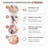 Lixa Elétrica Para Pés Profissional USB Com LED Removedor De Calos E Rachaduras