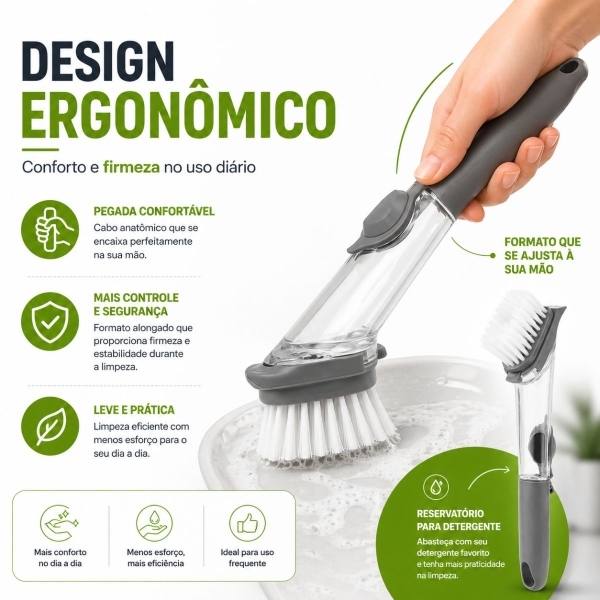 ESCOVA DE LIMPEZA 2 EM 1 DISPENSER DETERGENTE