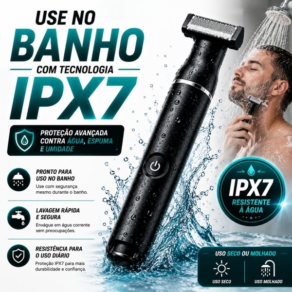 Aparador Pelos Íntimo Barbeador Depilador Corpo Prova D´agua