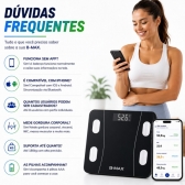 Balança Bioimpedância Imc Digital Aplicativo Bluetooth 180kg