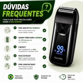 Barbeador Shaver Bivolt 5w Display Led Aparador Pelo Nariz