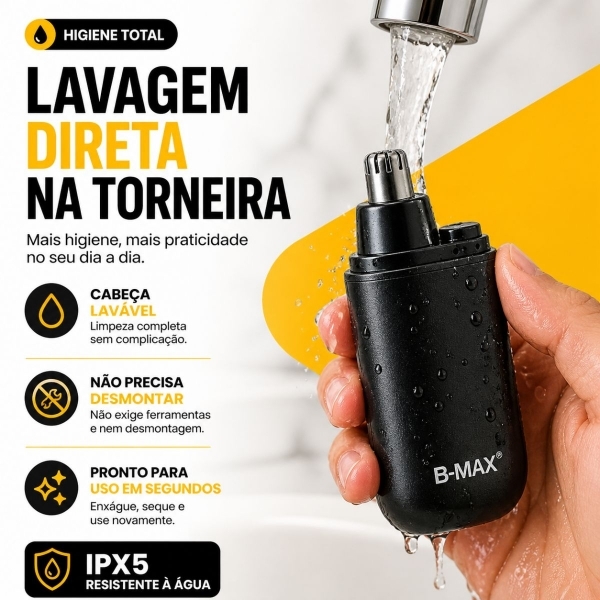Kit Maquina De Cortar Cabelo Dragao Aparador Pelos De Nariz