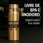 Garrafa Vacuum 800ml - Dourada