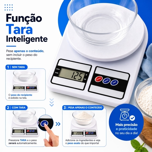 Balança De Cozinha Digital Balança Digital Doméstica Sf-400