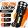 Lanterna Tática LED Recarregável USB 190000 Lumens 500m COB 4 Modos