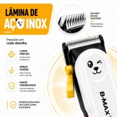 Máquina De Tosa Bmax Profissional Sem Fio Silenciosa