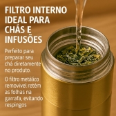 Garrafa Vacuum 800ml - Dourada