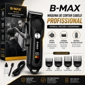 Máquina Cortar Cabelo 5w Led Barbeador 5w Aparador Pelos Preta/dragão