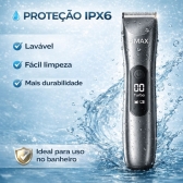 Kit Depilador Corporal Masculino Cerâmica 5W Aparador Nasal