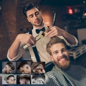 MÁQUINA DE CORTE BARBEAR PROFISSIONAL RECARREGÁVEL PORTÁTIL