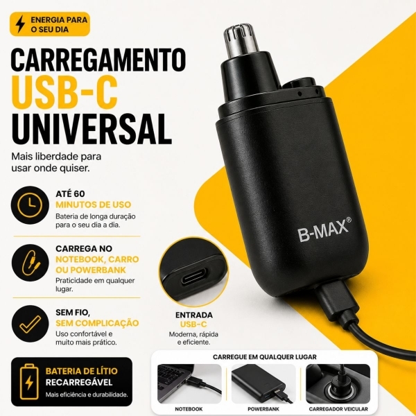 Kit Maquina De Cortar Cabelo Dragao Aparador Pelos De Nariz