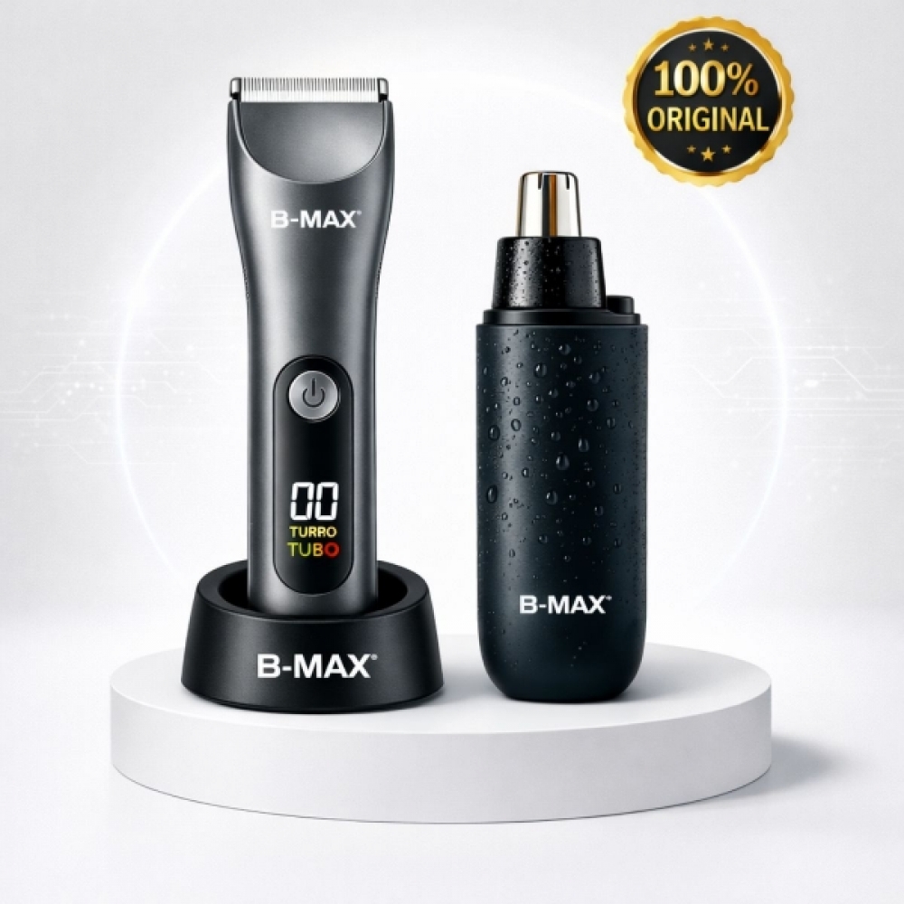 Kit Depilador Corporal Masculino Cerâmica 5W Aparador Nasal