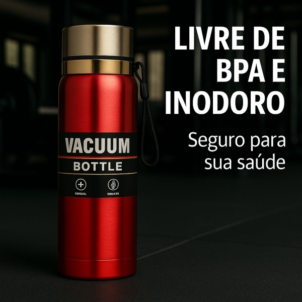 Garrafa Vacuum 800ml - Vermelho