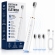 Escova Elétrica Sônica Recarregável USB IPX7 6 Modos + 4 Refis - Branco
